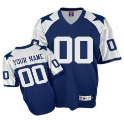 Dallas Cowboys Customized Jerseys Throwback blue Jersey