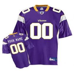 Minnesota Vikings Customized Jerseys Purple