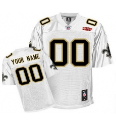 New Orleans Saints Super Bowl XLIV Customized Jerseys  white