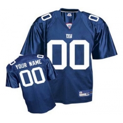 New York Giants Customized Jerseys  blue