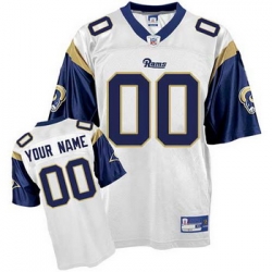 St Louis Rams Customized Jerseys white