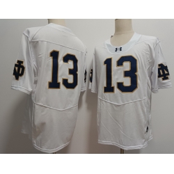 Notre Dame Fighting Irish #13 Riley Leonard White 2024 New