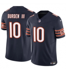 Men Chicago Bears 10 Luther Burden III Navy 2025 F U S E  Vapor Untouchable Limited Stitched Football Jersey Men Chicago Bears 10 Luther Burden III Navy 2025 F U S E  Vapor Untouchable Limited Stitched Football Jersey