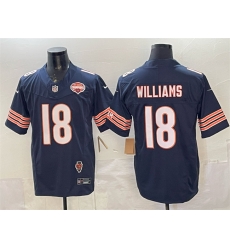 Men Chicago Bears 18 Caleb Williams Navy F U S E 2025 NFC North Champions 26 Illinois Patch Stitched Football Jersey Men Chicago Bears 18 Caleb Williams Navy F U S E 2025 NFC North Champions 26 Illinois Patch Stitched Football Jersey