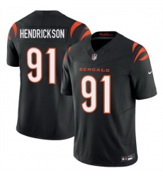 Men Cincinnati Bengals 91 Trey Hendrickson Black 2025 F U S E  Vapor Untouchable Limited Stitched Football Jersey Men Cincinnati Bengals 91 Trey Hendrickson Black 2025 F U S E  Vapor Untouchable Limited Stitched Football Jersey