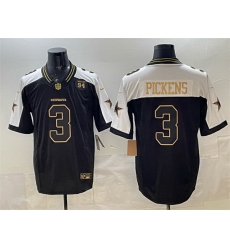 Men Dallas Cowboys 3 George pickens Black Gold 2025 F U S E 94 Marshawn Kneeland Memorial Patch Vapor Limited Stitched Football Jersey Men Dallas Cowboys 3 George pickens Black Gold 2025 F U S E 94 Marshawn Kneeland Memorial Patch Vapor Limited Stitched Football Jersey
