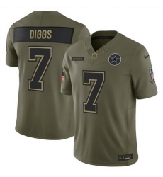 Men Dallas Cowboys 7 Trevon Diggs Olive 2025 F U S E  Salute to Service Limited Stitched Football Jersey Men Dallas Cowboys 7 Trevon Diggs Olive 2025 F U S E  Salute to Service Limited Stitched Football Jersey