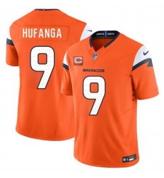 Men Denver Broncos 12 RJ Harvey Orange 2025 F U S E  With 1 Star C Patch Vapor Limited Stitched Football Jersey Men Denver Broncos 12 RJ Harvey Orange 2025 F U S E  With 1 Star C Patch Vapor Limited Stitched Football Jersey