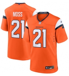 Men Denver Broncos Nike Riley Moss #21 Orange Team F U S E Stitched Jersey