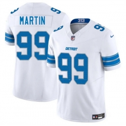 Men Detroit Lions 99 Brodric Martin White 2025 F U S E  Vapor Limited Stitched Jersey