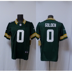 Men Green Bay Packers 0 Matthew Golden Green Vapor 2025 F U S E  Limited Stitched Football Jersey
