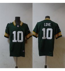 Men Green Bay Packers 10 Jordan Love Green Vapor 2024 F U S E  Limited Stitched Football Jersey