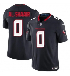 Men Houston Texans 0 Azeez Al Shaair Navy 2025 F U S E  Vapor Limited Stitched Football Jersey Men Houston Texans 0 Azeez Al Shaair Navy 2025 F U S E  Vapor Limited Stitched Football Jersey