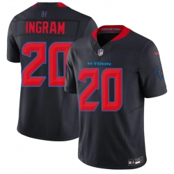 Men Houston Texans  20 Ja Marcus Ingram Navy 2nd Alternate 2026 F U S E  Vapor Limited Stitched Football Jersey