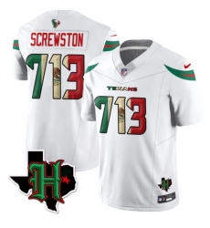 Men Houston Texans 713 Screwston White F U S E Mexico Vapor Limited Stitched Football Jersey Men Houston Texans 713 Screwston White F U S E Mexico Vapor Limited Stitched Football Jersey