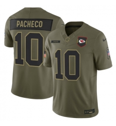 Men Kansas City Chiefs 10 Isiah Pacheco Olive 2025 F U S E  Salute to Service Limited Stitched Football Jersey Men Kansas City Chiefs 10 Isiah Pacheco Olive 2025 F U S E  Salute to Service Limited Stitched Football Jersey