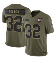 Men Kansas City Chiefs 32 Nick Bolton Olive 2025 F U S E  Salute to Service Limited Stitched Football Jersey Men Kansas City Chiefs 32 Nick Bolton Olive 2025 F U S E  Salute to Service Limited Stitched Football Jersey