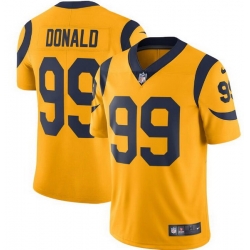 Men Los Angeles Rams Active Player Custom Gold 2025 Color Rush Limited Stitched Football Jersey