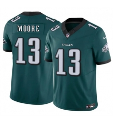 Men Philadelphia Eagles  13 Elijah Moore Green 2026 F U S E  Vapor Untouchable Limited Stitched Football Jersey