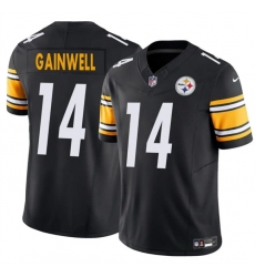 Men Pittsburgh Steelers 14 Kenneth Gainwell Black 2025 F U S E  Vapor Untouchable Limited Stitched Jersey Men Pittsburgh Steelers 14 Kenneth Gainwell Black 2025 F U S E  Vapor Untouchable Limited Stitched Jersey