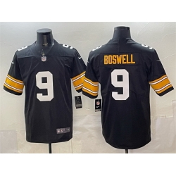 Men Pittsburgh Steelers 9 Chris Boswell Black Vapor Untouchable Stitched Jersey