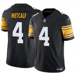 Youth Pittsburgh Steelers 4 DK Metcalf Black 2025 F U S E  Vapor Untouchable Limited Stitched Jersey