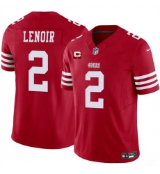 Men San Francisco 49ers 2 Deommodore Lenoir Red 2025 F U S E  With 1 Star C Patch Vapor Untouchable Limited Stitched Football Jersey Men San Francisco 49ers 2 Deommodore Lenoir Red 2025 F U S E  With 1 Star C Patch Vapor Untouchable Limited Stitched Football Jersey