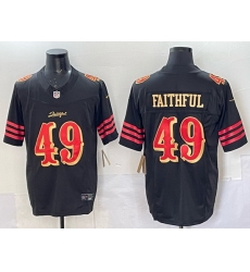 Men San Francisco 49ers 49 Faithful Black 2025 F U S E Rivalries Vapor Limited Stitched Football Jersey