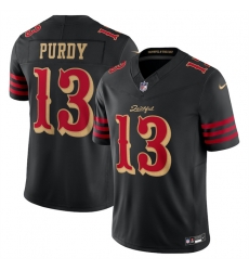 Youth San Francisco 49ers 13 Brock Purdy Black 2025 F U S E Rivalries Vapor Limited Stitched Football Jersey Youth San Francisco 49ers 13 Brock Purdy Black 2025 F U S E Rivalries Vapor Limited Stitched Football Jersey