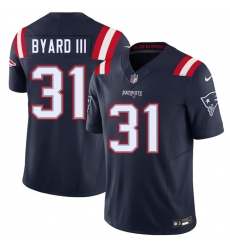 Men New England Patriots  31 Kevin Byard III Navy 2026 F U S E  Vapor Limited Stitched Football Jersey