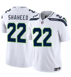 Men Seattle Seahawks 22 Rashid Shaheed White 2025 F U S E Vapor Untouchable Limited Stitched Football Jersey Men Seattle Seahawks 22 Rashid Shaheed White 2025 F U S E Vapor Untouchable Limited Stitched Football Jersey