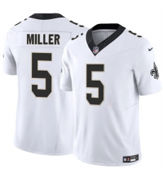 Men New Orleans Saints 5 Kendre Miller White 2025 F U S E Vapor Limited Stitched Football Jersey Men New Orleans Saints 5 Kendre Miller White 2025 F U S E Vapor Limited Stitched Football Jersey