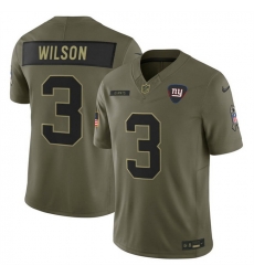 Men New York Giants 3 Russell Wilson Olive 2025 F U S E  Salute to Service Limited Stitched Football Jersey Men New York Giants 3 Russell Wilson Olive 2025 F U S E  Salute to Service Limited Stitched Football Jersey