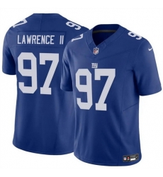Men New York Giants 97 Dexter Lawrence II Blue 2025 F U S E  Vapor Untouchable Limited Stitched Jersey Men New York Giants 97 Dexter Lawrence II Blue 2025 F U S E  Vapor Untouchable Limited Stitched Jersey