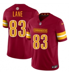 Youth Washington Commanders 83 Jaylin Lane Burgundy 2025 Draft F U S E  Vapor Limited Stitched Football Jersey