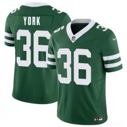 Men New York Jets  36 Cade York Green 2026 F U S E  Vapor Untouchable Limited Stitched Jersey