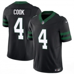 Men New York Jets 4 Brady Cook Black 2025 F U S E  Vapor Untouchable Limited Stitched Jersey