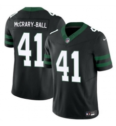 Men New York Jets 41 Marcelino McCrary Ball Black 2025 F U S E  Vapor Untouchable Limited Stitched Jersey Men New York Jets 41 Marcelino McCrary Ball Black 2025 F U S E  Vapor Untouchable Limited Stitched Jersey
