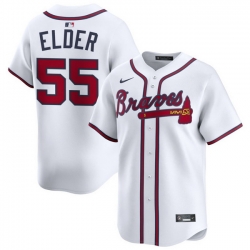 Men Atlanta Braves Nike Alternate Limited Jersey White Elder Bryce 55