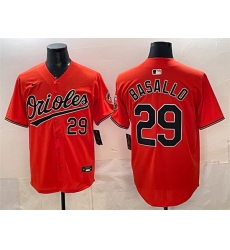 Men Baltimore Orioles 29 Samuel Basallo Orange 2025 Limited Stitched Baseball Jersey Men Baltimore Orioles 29 Samuel Basallo Orange 2025 Limited Stitched Baseball Jersey