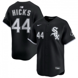 Men Chicago White Sox Nike Black Alternate Limited Jersey Hicks Jordan 44