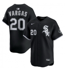 Men Chicago White Sox Nike Black Alternate Limited Jersey Vargas Miguel 20