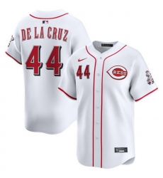 Men Cincinnati Reds Nike White Home Limited Custom Jersey De La Cruz Elly 44 Men Cincinnati Reds Nike White Home Limited Custom Jersey De La Cruz Elly 44