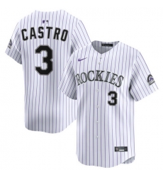 Men Colorado Rockies Nike White Alternate Limited Jersey Castro Willi 3 Men Colorado Rockies Nike White Alternate Limited Jersey Castro Willi 3
