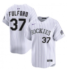 Men Colorado Rockies Nike White Alternate Limited Jersey FULFORD 37 Men Colorado Rockies Nike White Alternate Limited Jersey FULFORD 37