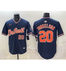 Men Detroit Tigers 20 Spencer Torkelson Navy 2026 Alternate Vapor Premier Limited Stitched Baseball Jersey Men Detroit Tigers 20 Spencer Torkelson Navy 2026 Alternate Vapor Premier Limited Stitched Baseball Jersey