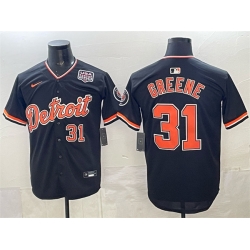 Men Detroit Tigers  31 Riley Greene Navy 2026 Alternate USA 250  Patch Vapor Premier Limited Stitched Baseball Jersey