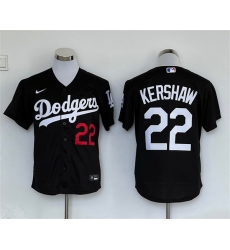 Men Los Angeles Dodgers 22 Clayton Kershaw Black Cool Base Stitched Baseball Jersey Men Los Angeles Dodgers 22 Clayton Kershaw Black Cool Base Stitched Baseball Jersey