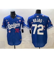 Men Los Angeles Dodgers 72 Miguel Rojas Royal 2025 World Series Patch Tokyo Series Limited Stitched Baseball Jersey Men Los Angeles Dodgers 72 Miguel Rojas Royal 2025 World Series Patch Tokyo Series Limited Stitched Baseball Jersey