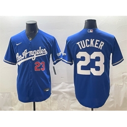 Men Los Angeles Dodgers  Kyle Tucker Royal Alternate Stadium Stitched Baseball Jersey